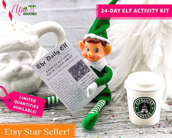 24-Days of Christmas Elf Activity Kit, Elf Props, Elf Mischief, Elf Accessories, Elf Activities, ... | Etsy (US)