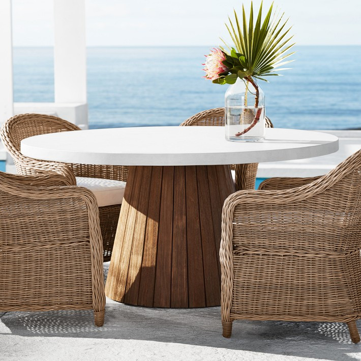 Balboa Outdoor Round Concrete Dining Table | Williams-Sonoma