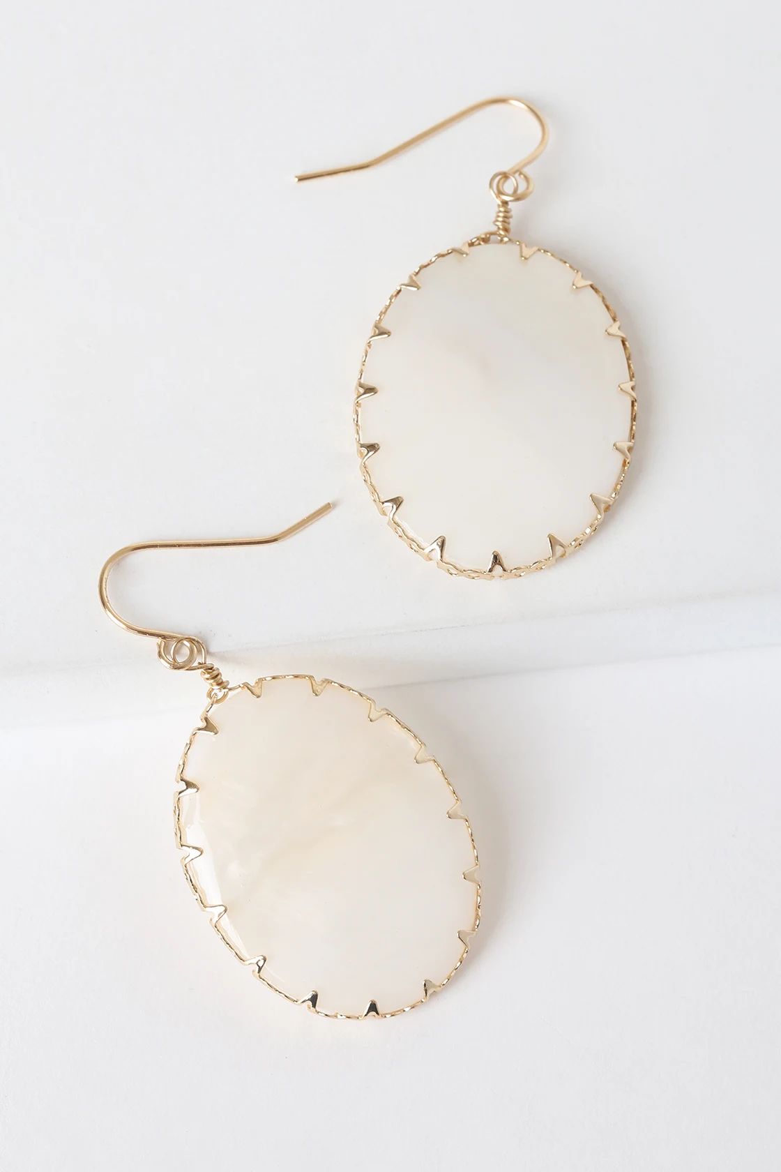 Perfectly Poised White Shell Earrings | Lulus (US)