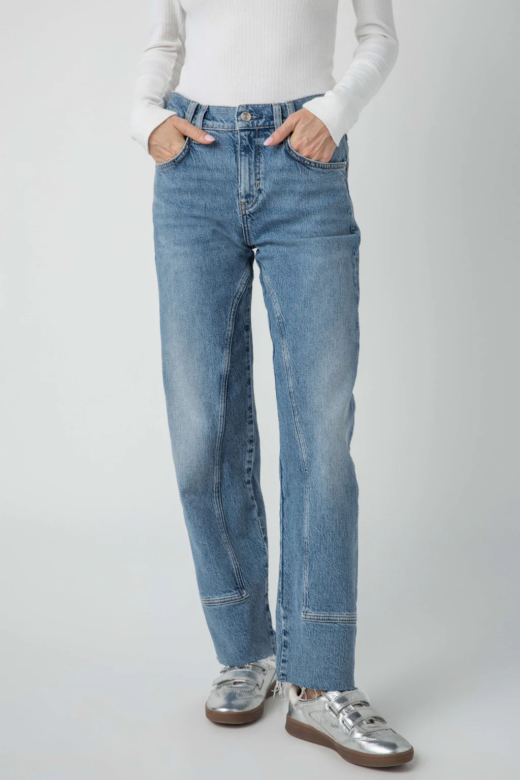 Free People Risk Taker Mid Rise Straightleg Jean | Social Threads