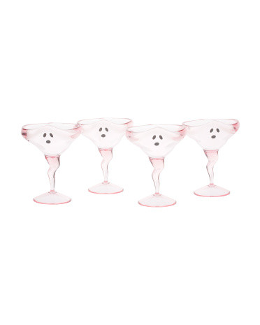 Set Of 4 3d Ghost Margarita Glasses | TJ Maxx