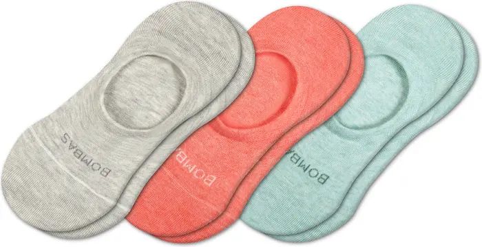 Assorted 3-Pack Cotton Blend No-Show Socks | Nordstrom