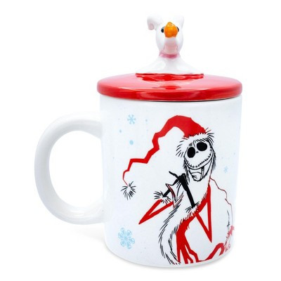 Silver Buffalo Disney The Nightmare Before Christmas Santa Jack Ceramic Mug With Sculpted Lid | Target