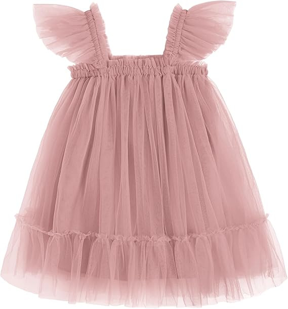 Arshiner Toddler Tulle Dress for Girls Layered Tutu Ruffle Dresses Swing Twirly Fairy Summer Birt... | Amazon (US)
