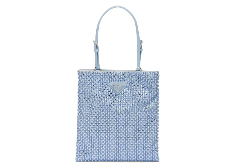 Women's Prada Embellished Satin Handbag in Celeste | StockX
