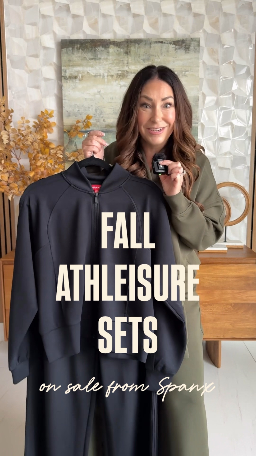 Fall athleisure from @Spanx and the AirEssentials fabric is worth every penny — feather-light, buttery soft, and 4-way stretch that moves with you from school drop-off to errands to the couch. Styled 3 easy fall looks: the V-neck top with wide-leg pants, the pintuck track jacket + pants set, and the AirEssentials jumpsuit — all in the season's best colors. 

On sale 2 days only, so grab it before it's gone - use code LTK20 through 9/26

Sizing:
• V-neck top: L
• Wide-leg pants: XL Petite (size up if in-between)
• Track jacket: L
• Track pants: L, Regular length (TTS)
• Jumpsuit: L, Regular length (TTS)

#LTKMidsize #LTKOver40 #LTKSaleAlert