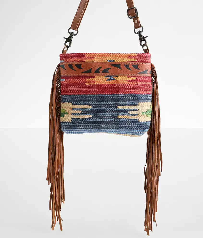 Sunset Leather Fringe Purse | Buckle