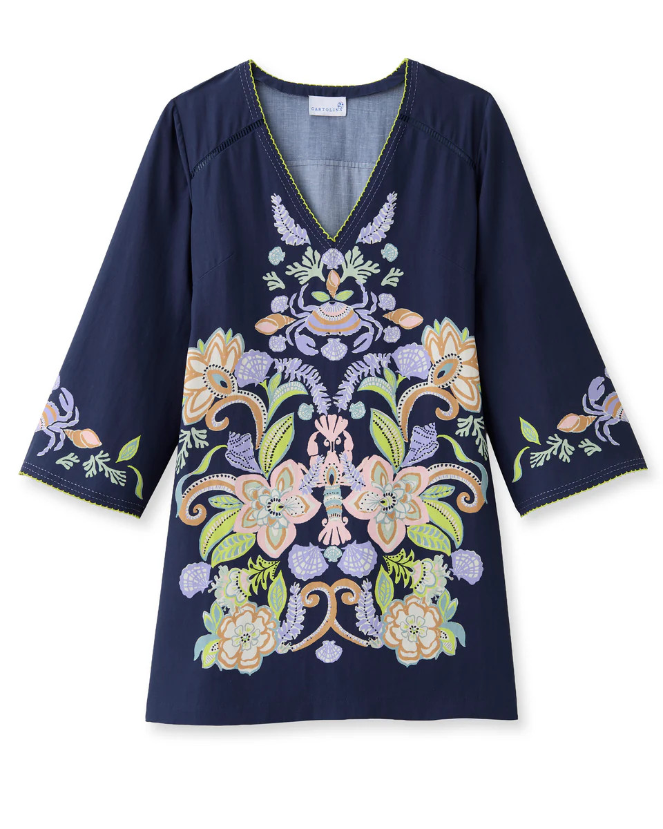 SP26 Folly Mini Dress-Mariner's Bloom | Cartolina