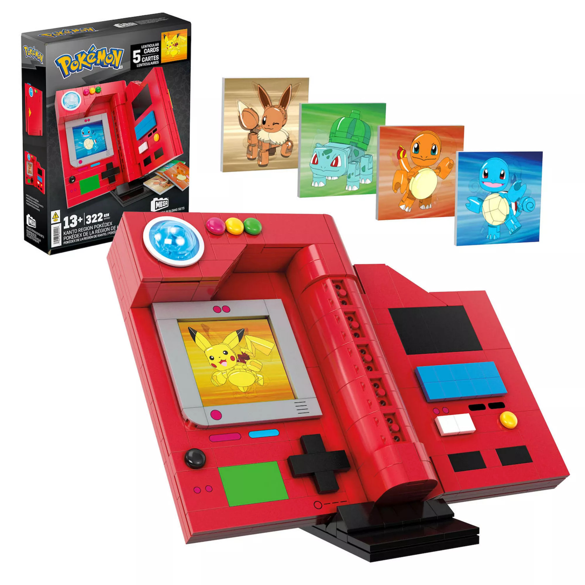 Mega Bloks Pokémon Kanto Region Pokédex Building Kit 322-Pieces for Collectors | Kohl's