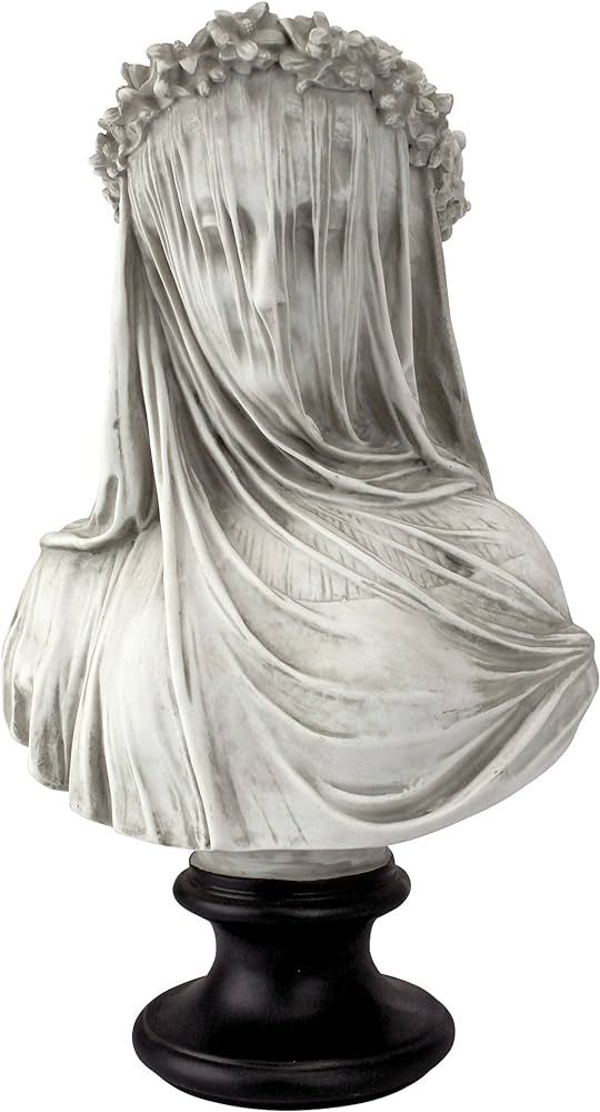 Design Toscano Veiled Maiden Indoor Bust Statue, 9 Inches Wide, 14 Inches Tall, Handcast Polyresi... | Amazon (US)