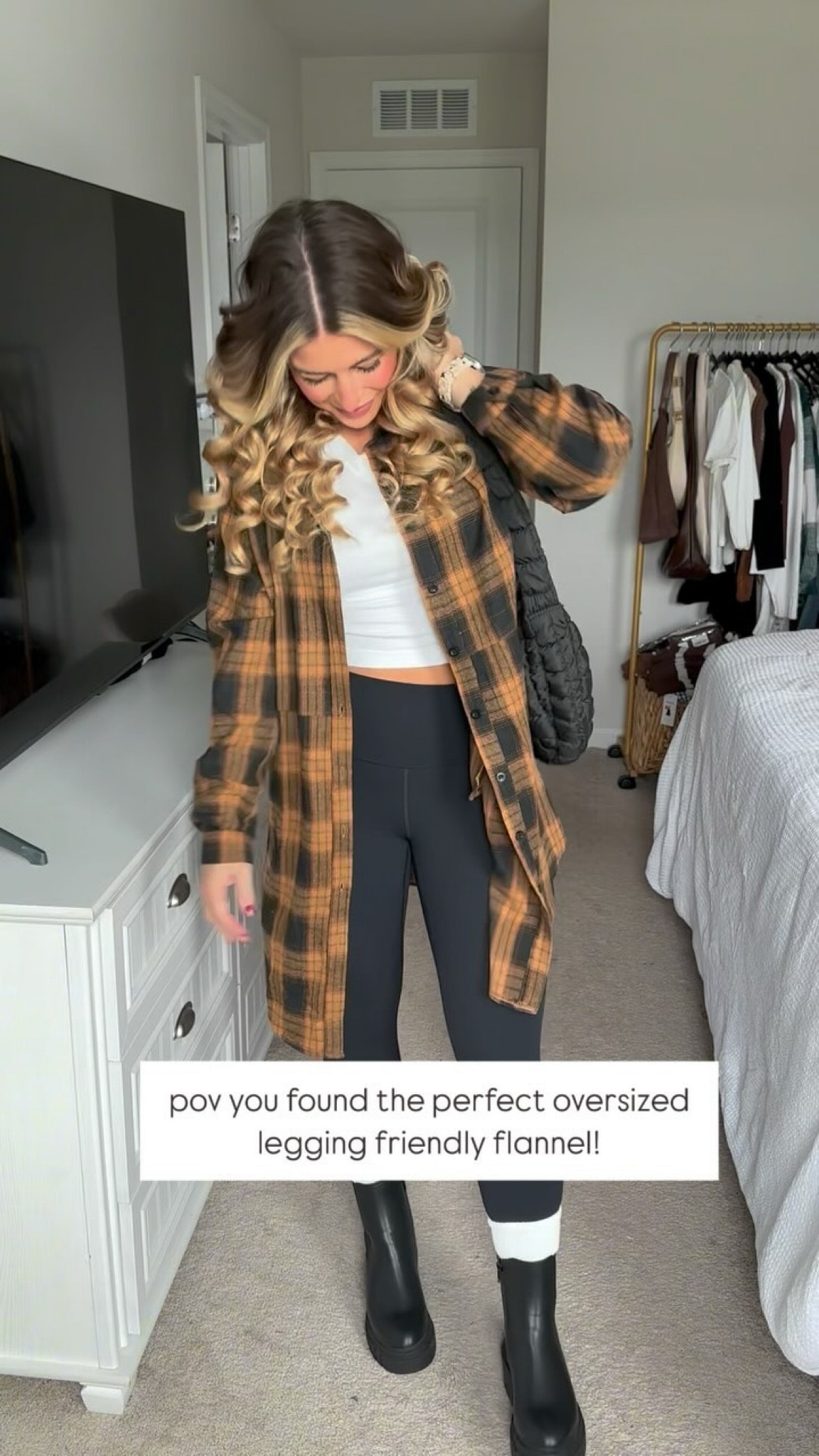 pov you found the perfect oversized legging friendly flannel for fall! These are SO GOOD YOU GUYS! I love the length! Could even pass as a dress! 

leggings, flannel outfit, fall outfits, fall fashion, fall outfit ideas, fall style, transitional outfit, ootn, outfit inspiration, pinterest outfit, amazon outfit, amazon fashion
#falloutfitideas #fallfashion #flannelseason
#outfitinspiration #fal|l2024 #pregnantfashion #pregnantstyle #founditonamazon #outfitideas #pregnancy #pregnantoutfits #maternityoutfits #postpartum #postpartumoutfits

#LTKU #LTKSeasonal #LTKSaleAlert