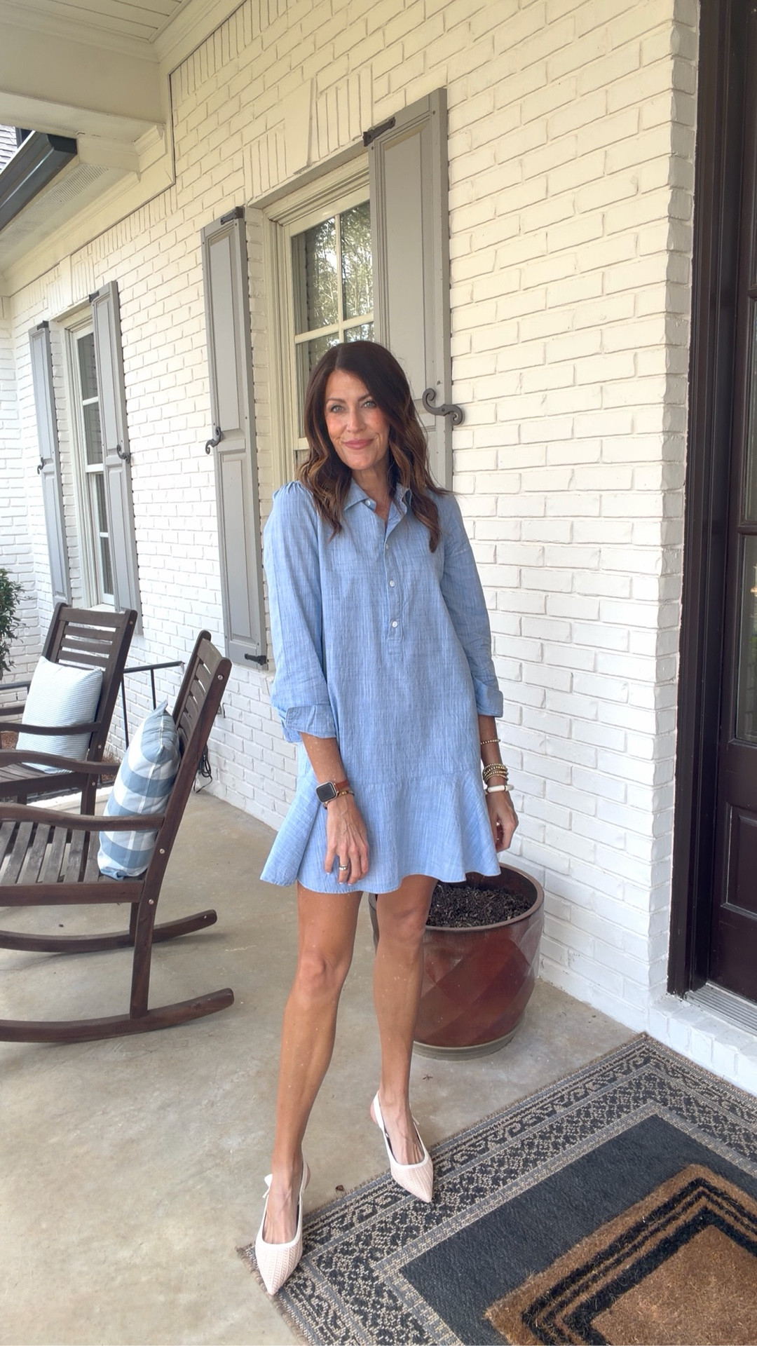 The Tuckernuck look alike dress from @amazonfindsandfashion that can take you almost anywhere…today I styled it with sling back heels for church and my viral sneakers for travel. Wearing a size small, runs TTS and a great length! 

#LTKWorkwear #LTKootd #LTKTall