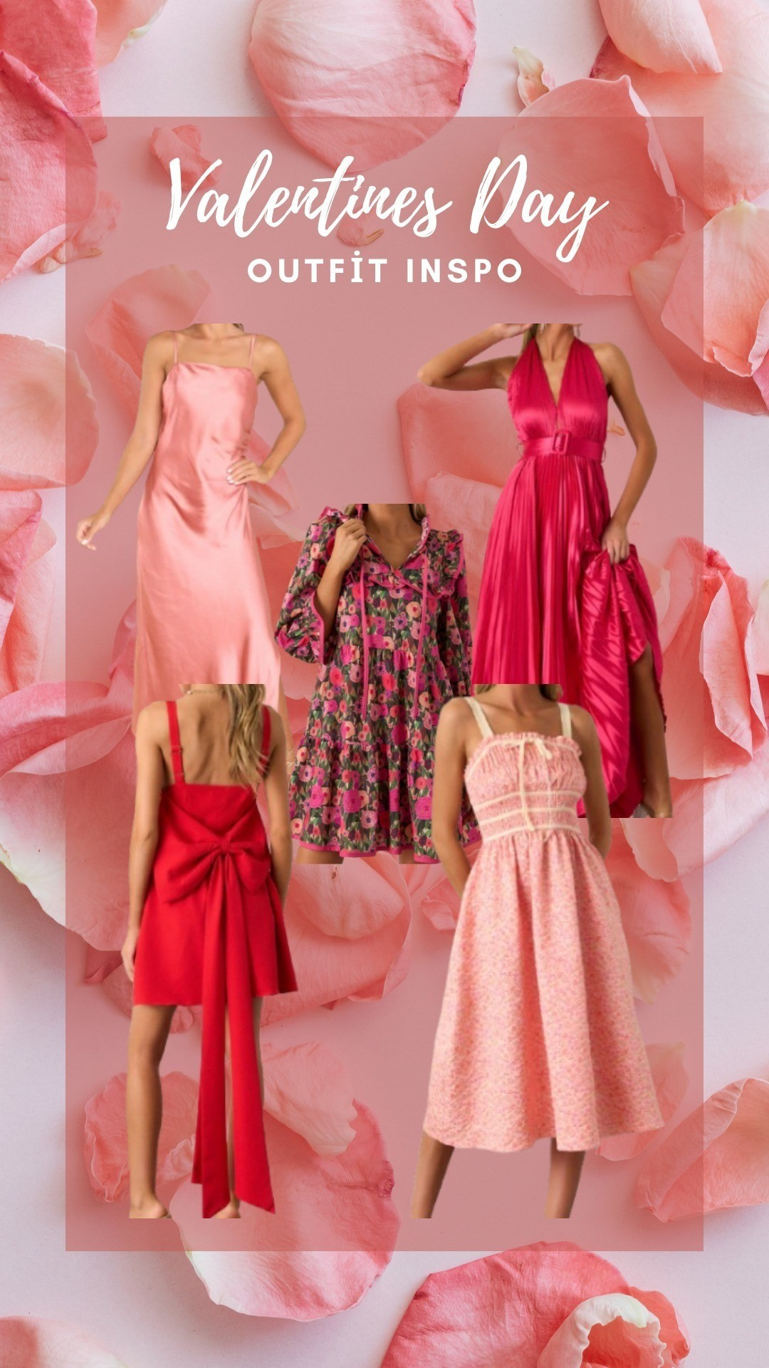 Valentine's Day Outfit Inspo | Pink Dress | Romantic | Red Silk | Valentine's Day | Cocktail Dress | Girly | Party Dress | Pink Pattern Dress | Holiday Outfit 

#LTKFindsUnder100 #LTKStyleTip #LTKSeasonal