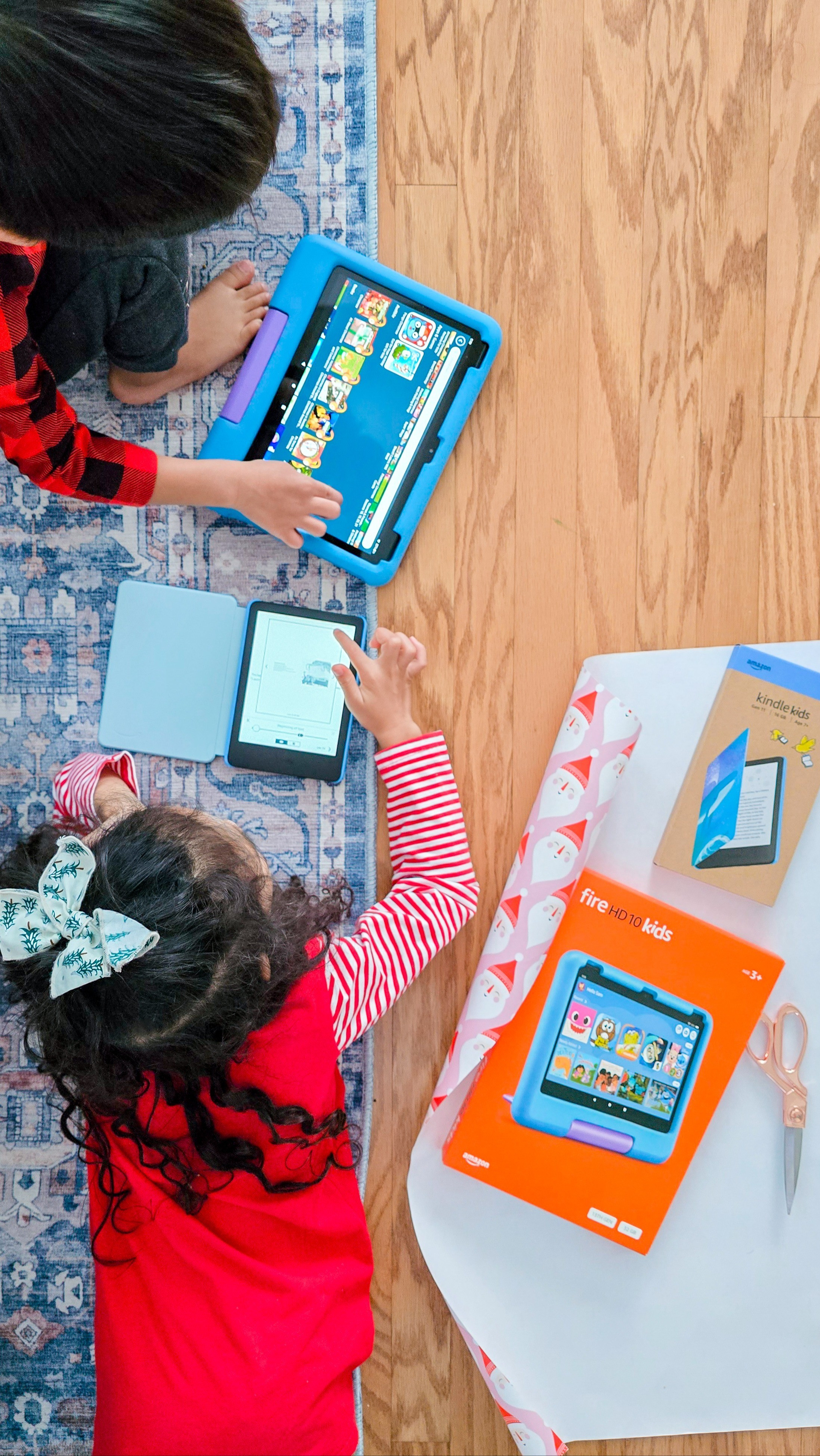 #AD Gifting the cousins the same Amazon devices my kids use every single day 🎁The Fire HD 10 Kids Tablet + Kindle Kids gives fun, learning, and peace of mind for parents.Ready to go out of the box + easy to manage from the Parent Dashboard!Available now at @Target  #target #targetpartner@Shop.LTK #liketkit

#LTKGiftGuide #LTKHoliday #LTKKids