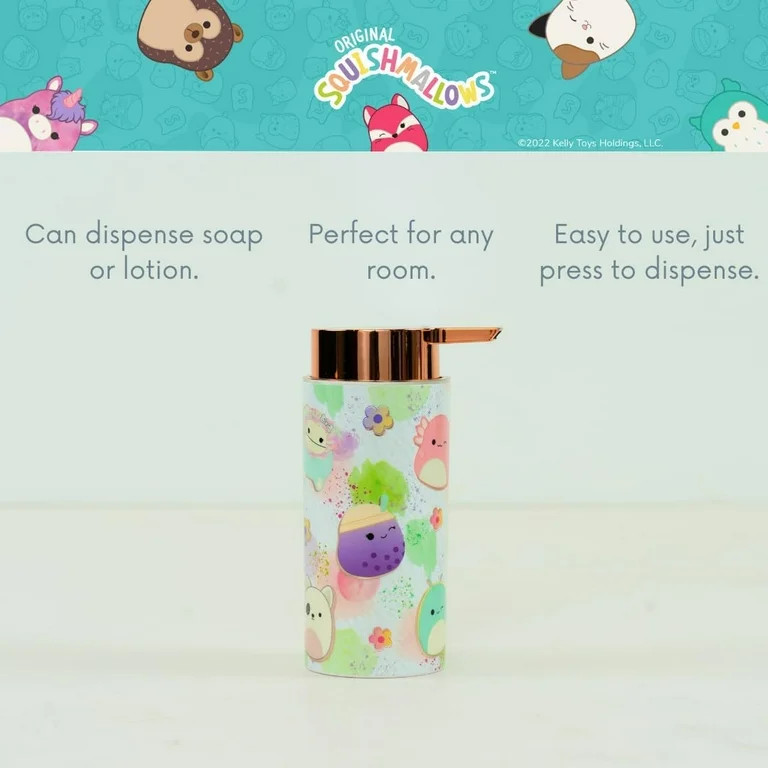 HYTHU-Squishmallows Kids Soap/Lotion/Hand Sanitizer Pump Dispenser, (Officially Licensed Product) | Walmart (US)