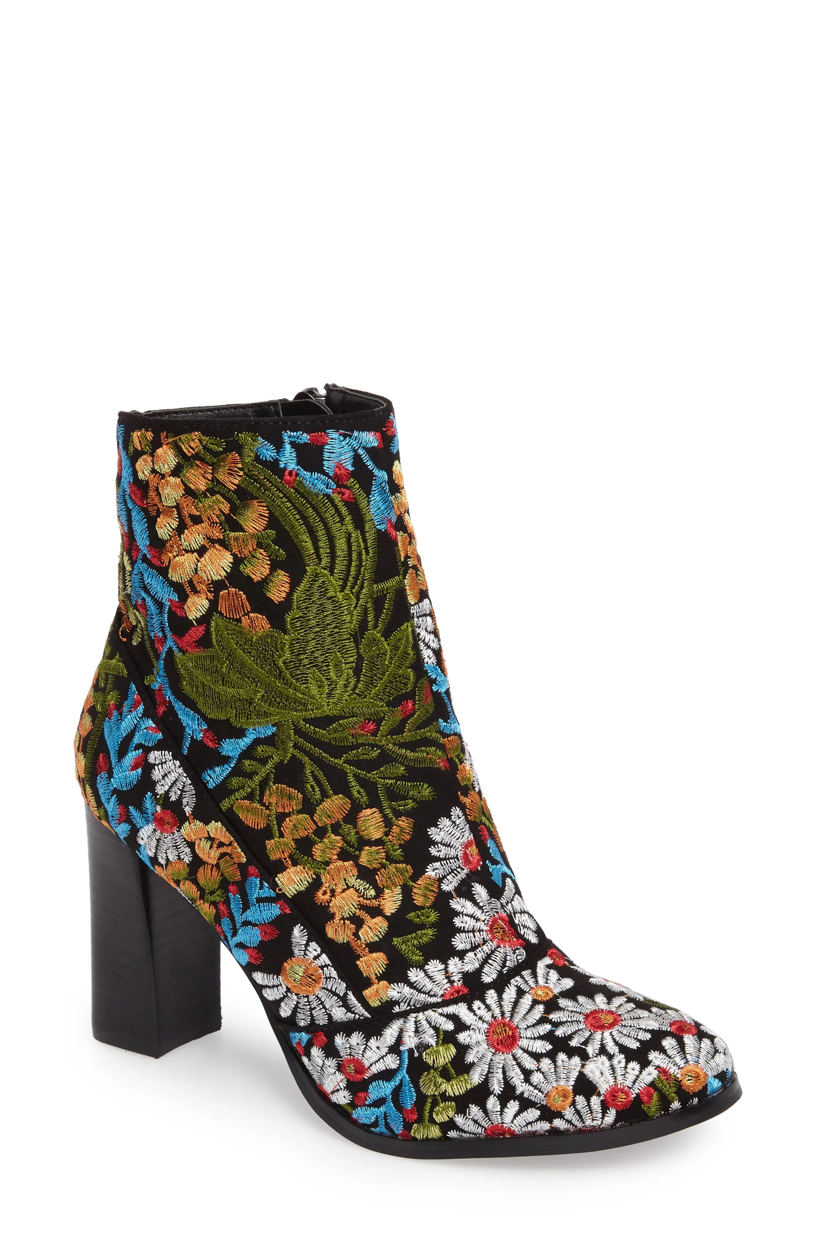 Jess Embroidered Bootie | Nordstrom