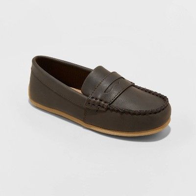 Boys' Samuel Penny Slip On Loafers - Cat & Jack™ Brown | Target