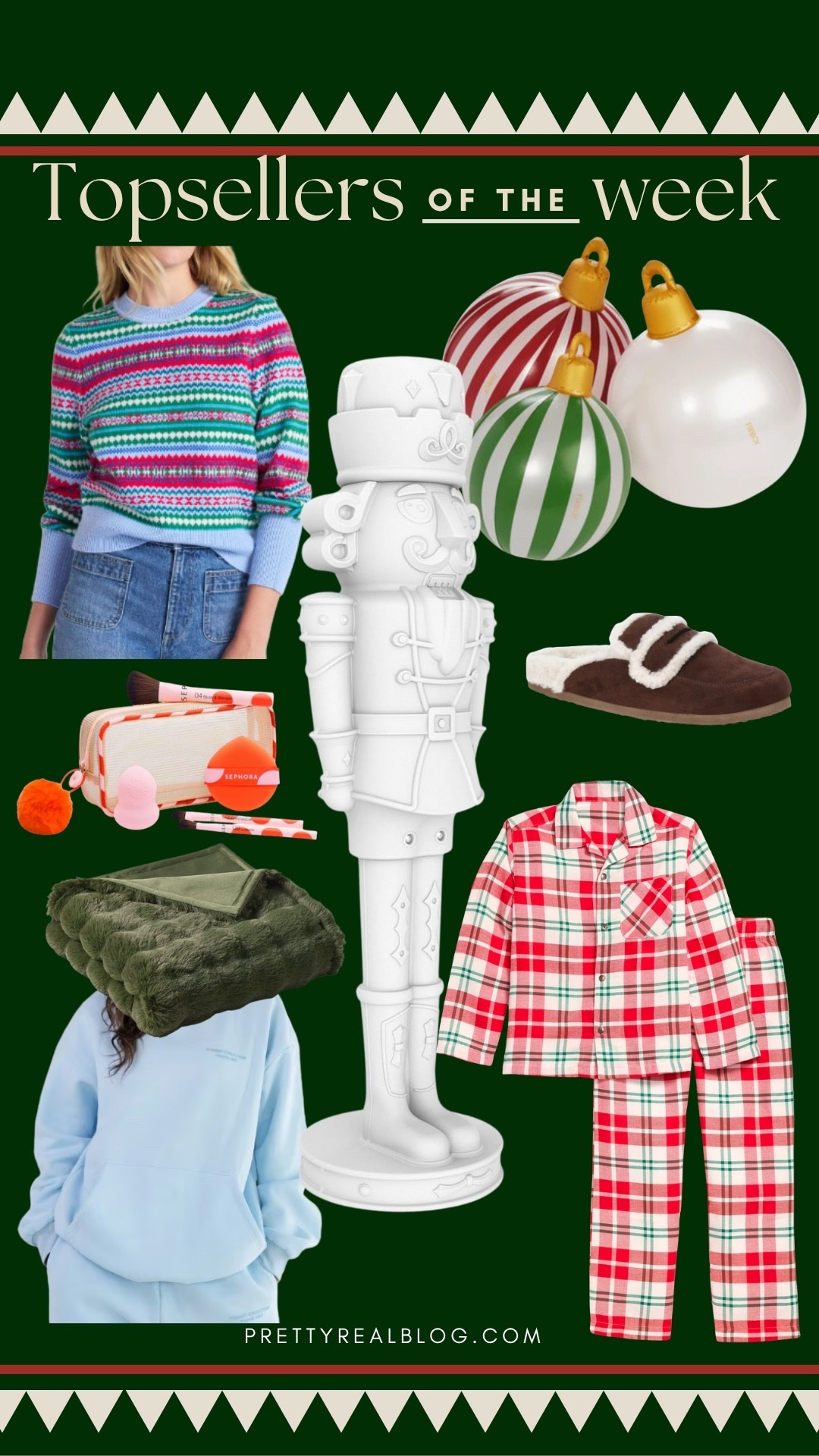 Last week’s top sellers! Outdoor Christmas decor, matching family PJs, fair aisle sweater under $30 (size up), comfrt hoodie on serious sale, and more!

#LTKHoliday #LTKHome #LTKGiftGuide
