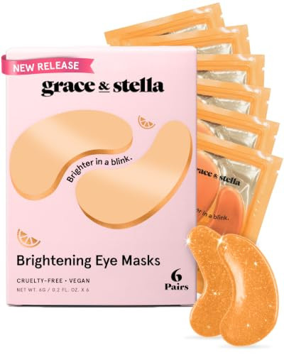 grace & stella Brightening Eye Patches for Dark Circles (6 Pairs) | Amazon (US)