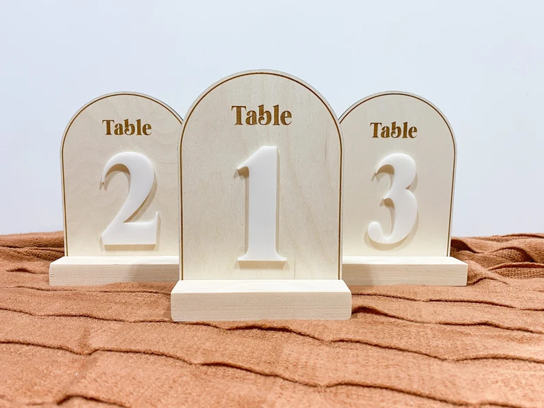 Arch Table Numbers  Table Numbers  Acrylic Table Numbers  | Etsy | Etsy (US)