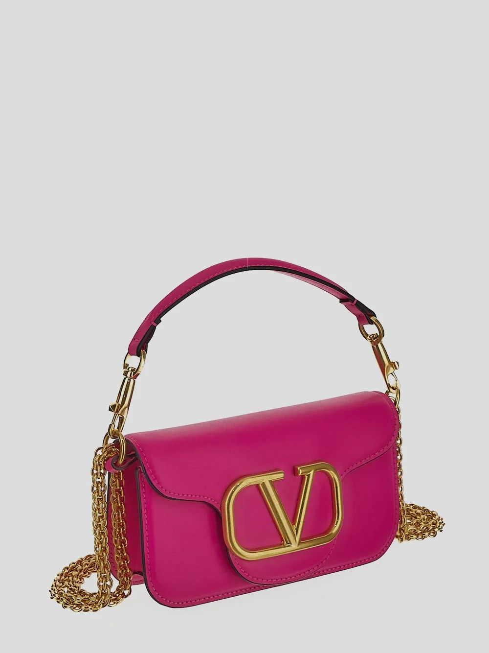 Valentino Locò VLogo Plaque Foldover Top Shoulder Bag | Cettire Global