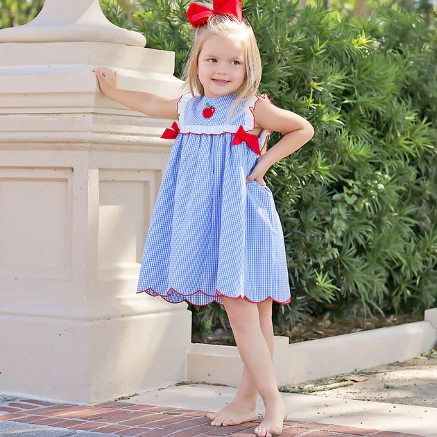 Apple Ruffle Bodice Dress | Classic Whimsy