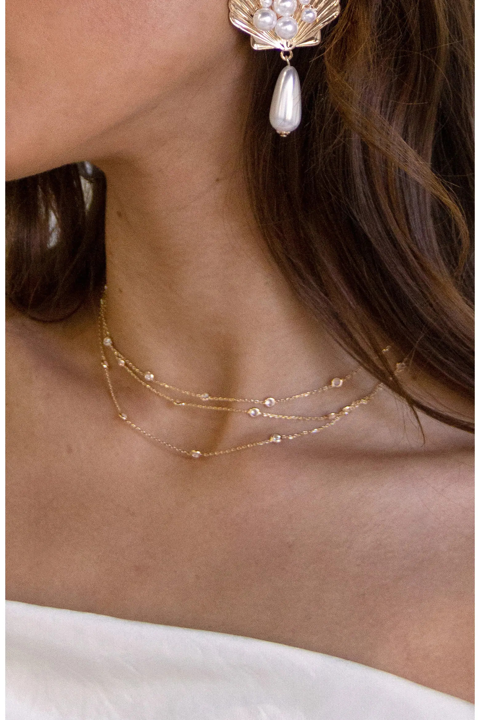 Crystal Station Layered Necklace (Women) | Nordstrom | Nordstrom