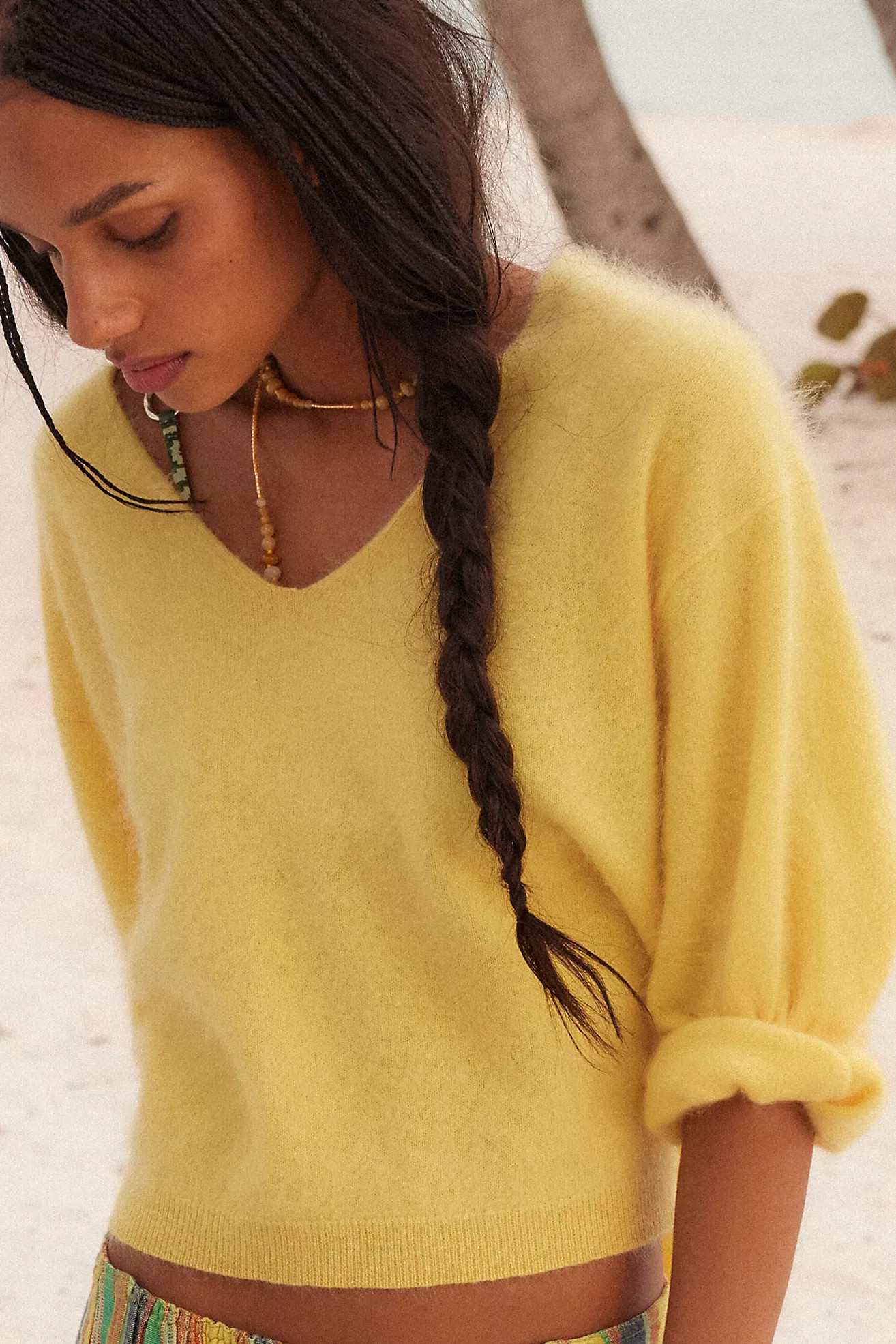 Ava Brushed Cashmere Pullover | Free People (Global - UK&FR Excluded)