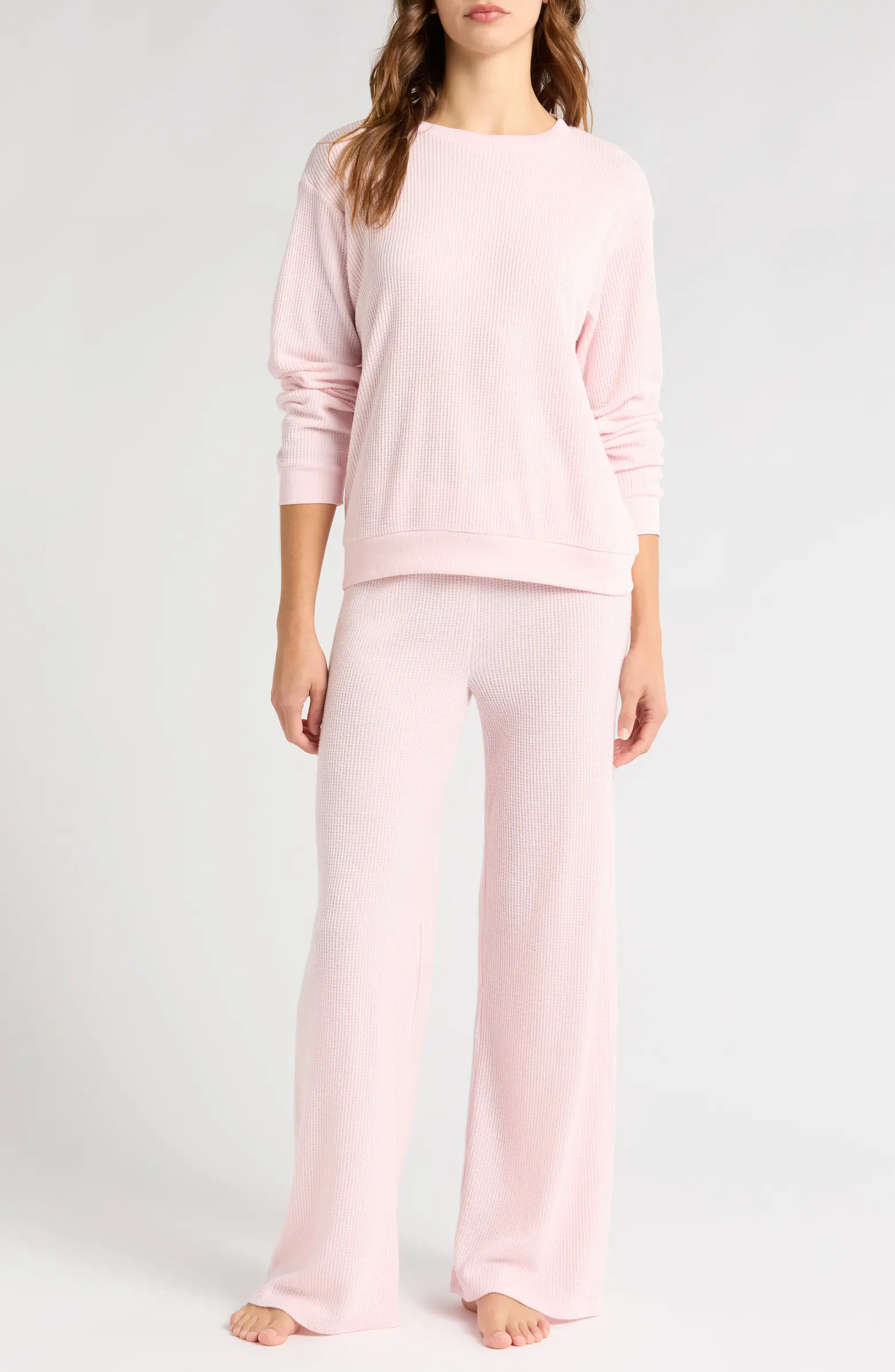 Brushed Cozy Thermal Pajamas | Nordstrom