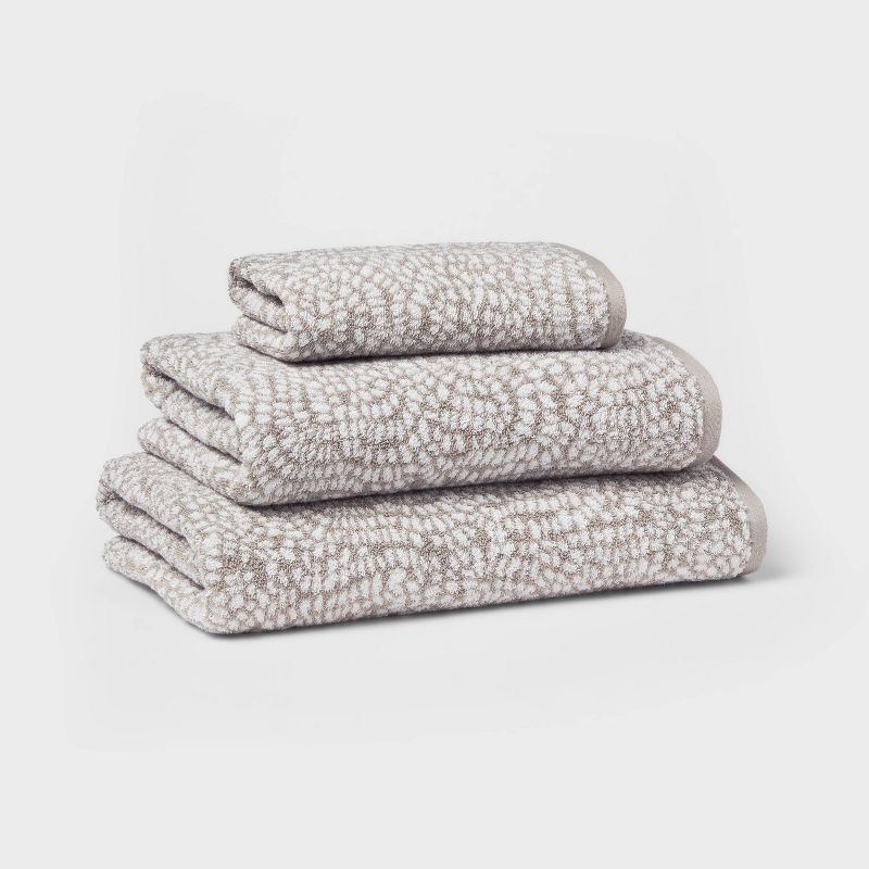 Performance Plus Bath Towel Gray Geo - Threshold™ | Target