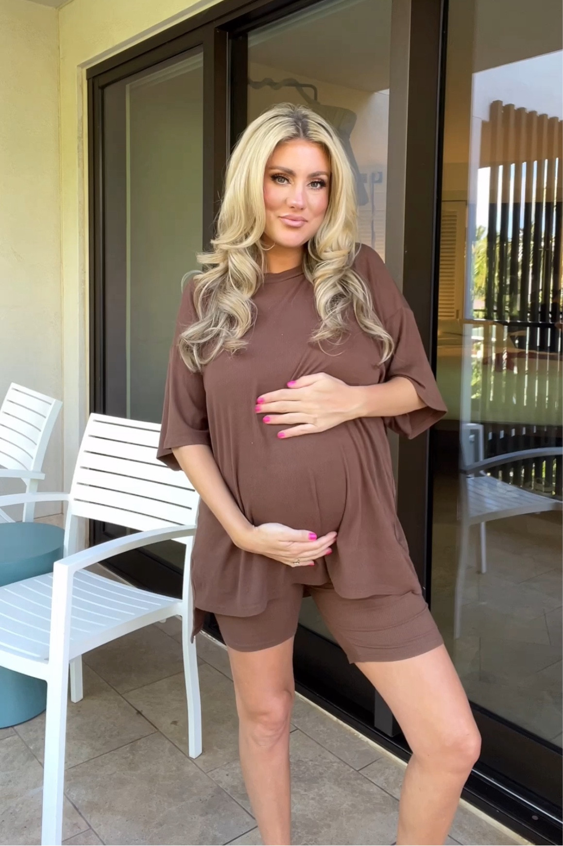 Novi oversized set, lounge wear, bump friendly, casual style 

#LTKSeasonal #LTKStyleTip #LTKBump