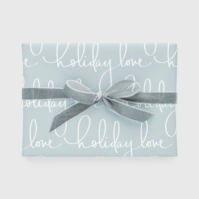Blue Holiday Love Gift Wrap, Single Roll - Sugar Paper™ | Target