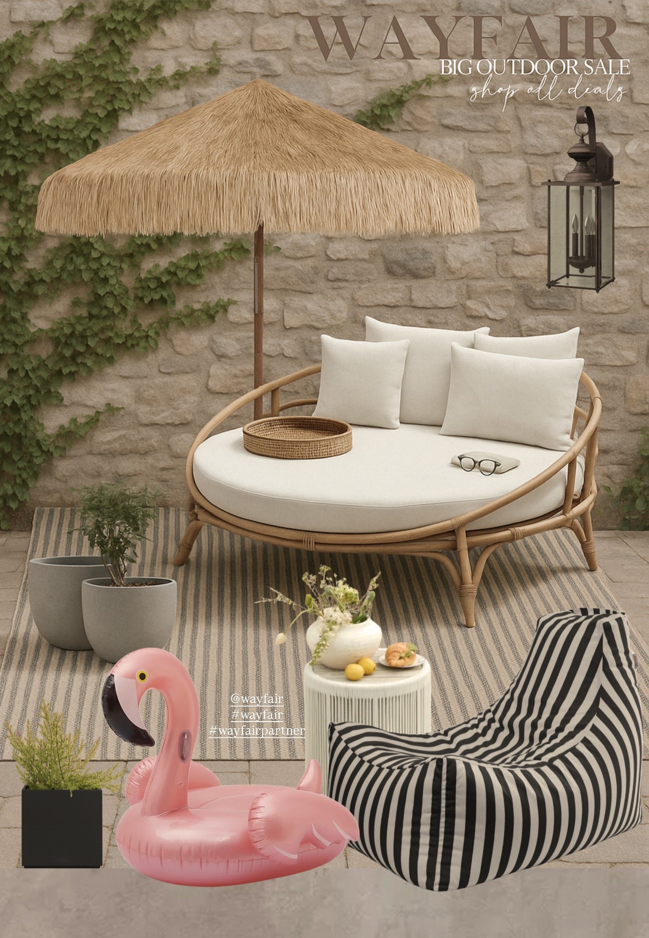 @wayfair #wayfair #wayfairpartner Your backyard but make it feel like a boutique resort. Everything here is from Wayfair’s Big Outdoor Sale!

#LTKSaleAlert #LTKHome #LTKSeasonal