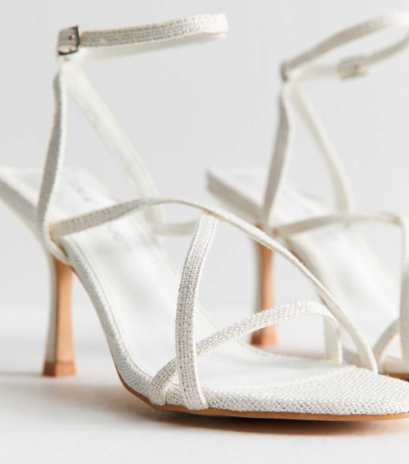 Public Desire White Oaklyn Woven Sandals | New Look | New Look (UK)