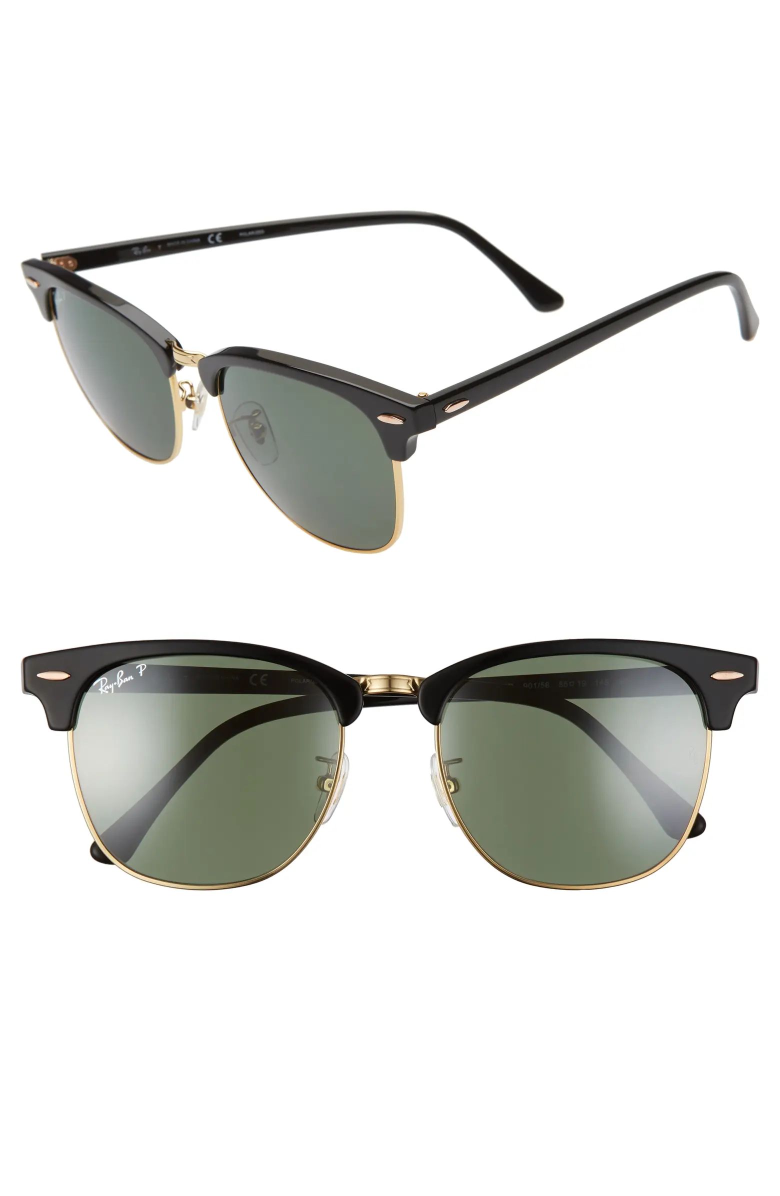 Clubmaster 55mm Polarized Sunglasses | Nordstrom