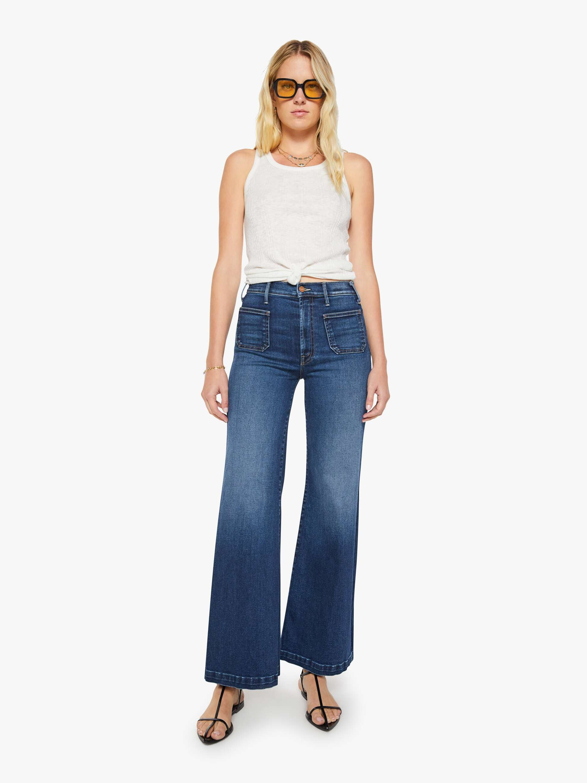 The Hustler Roller Patch Pocket Sneak - Taking Chances | Mother Denim