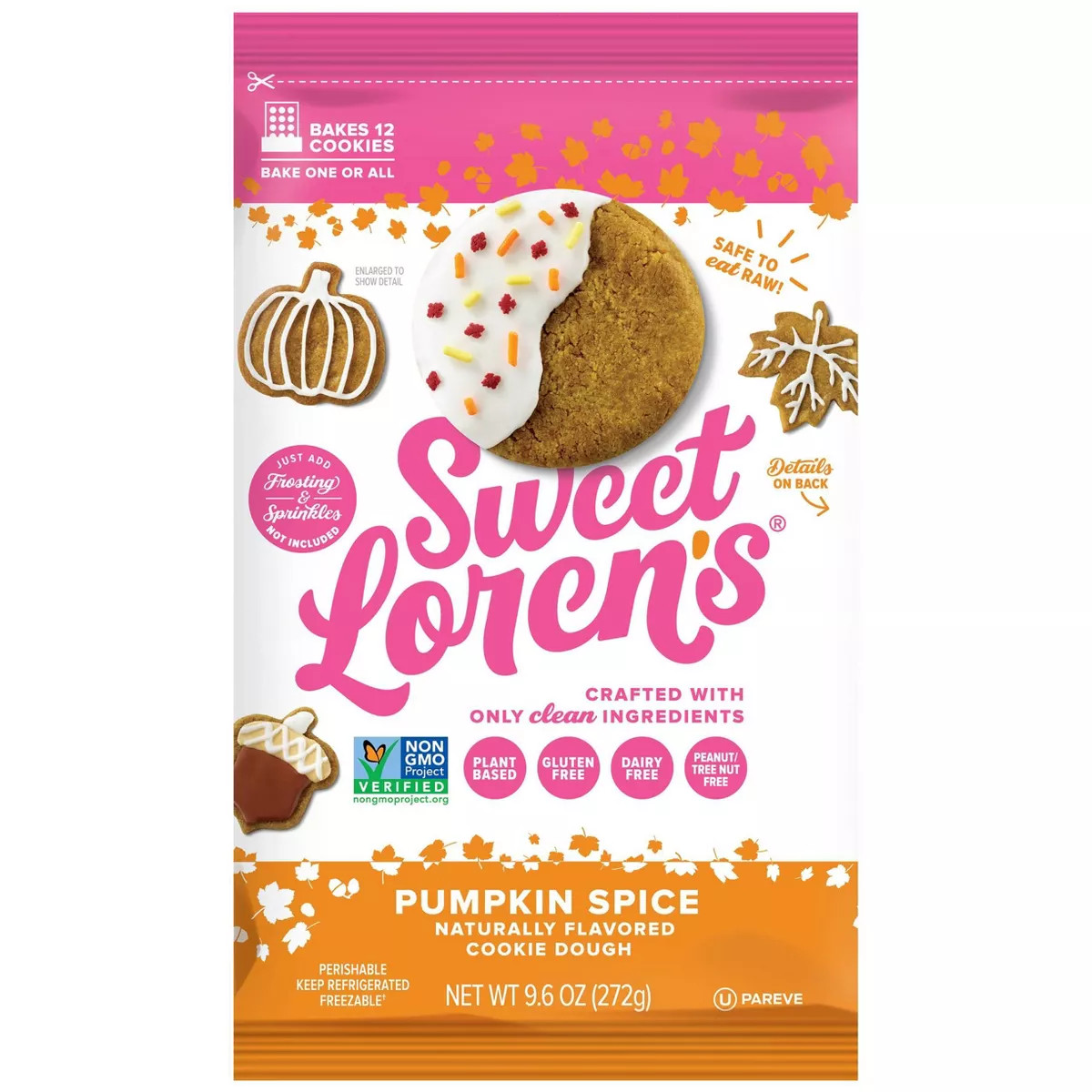 Sweet Loren's Place & Bake Pumpkin Spice Cookie Dough - 9.6oz | Target