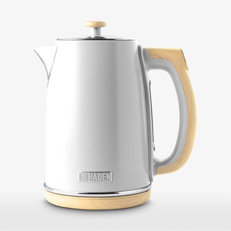 HADEN Dorchester Matte White Electric Tea Kettle + Reviews | Crate & Barrel | Crate & Barrel