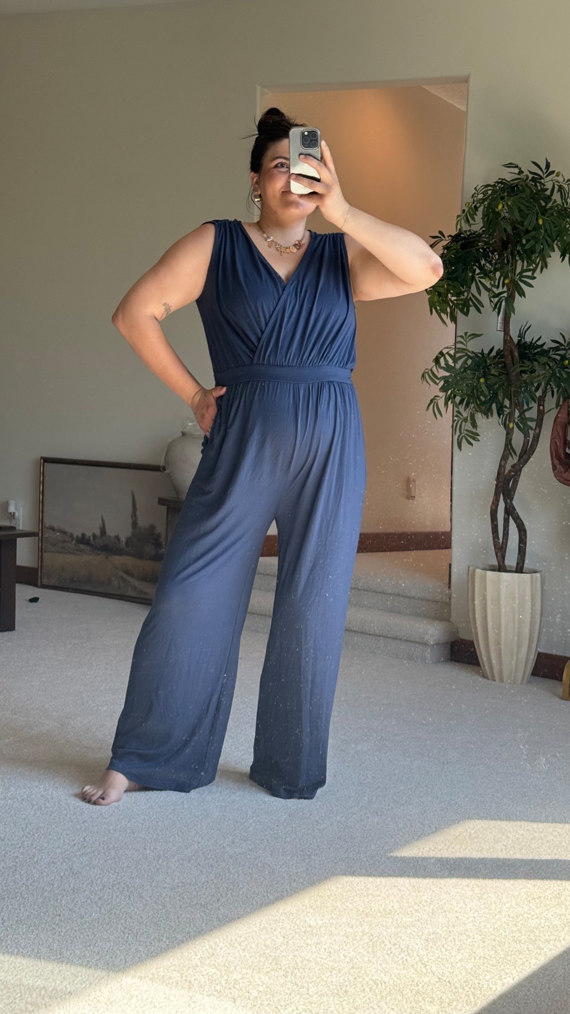 Amazon jumpsuit size XL, maternity friendly and nursing friendly as well

#LTKMidsize #LTKBump #LTKFindsUnder50
