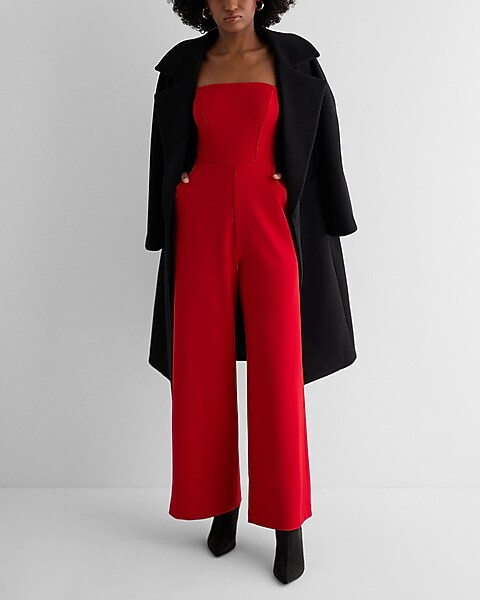Strapless Wide Leg Jumpsuit | Express
