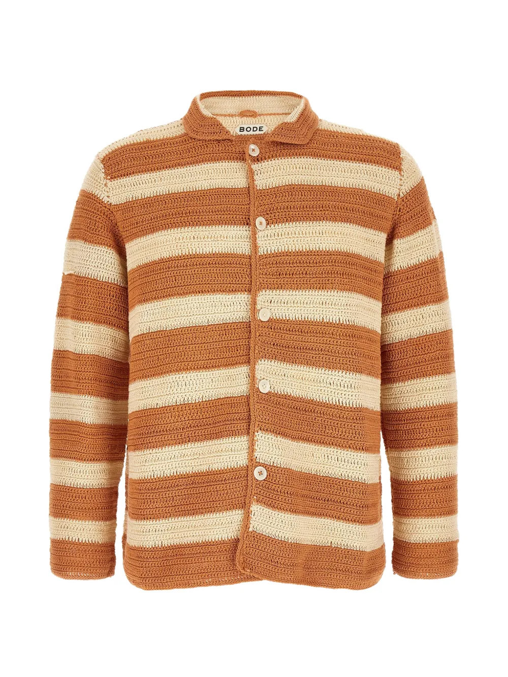 Sherbet crochet-knit striped shirt | Farfetch Global
