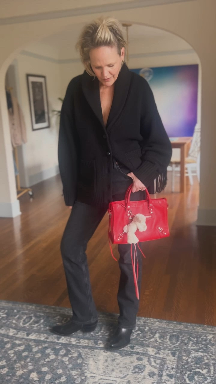 Which one are you :)? 

Fringe sweater is a small and both AGolde are 28 but I would size down to 27. Boots are old R13 and I linked similar 

#LTKStyleTip #LTKOver40 #LTKWatchNow