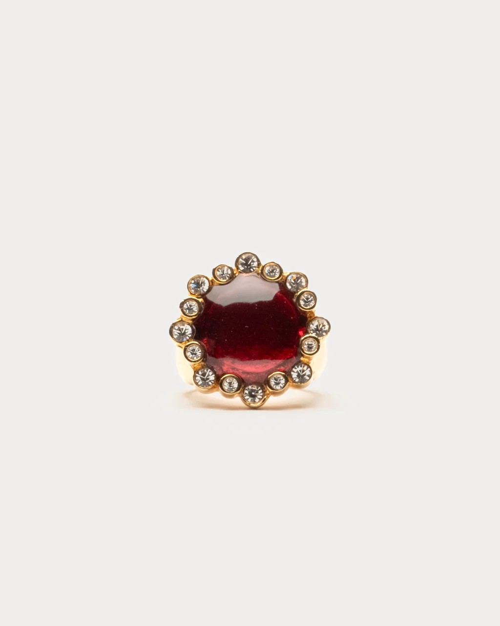 Circular Ruby Crystal Ring | Frances Valentine