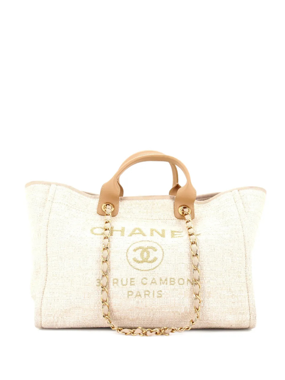 Deauville Raffia with Glitter Detail Medium tote bag | Farfetch Global