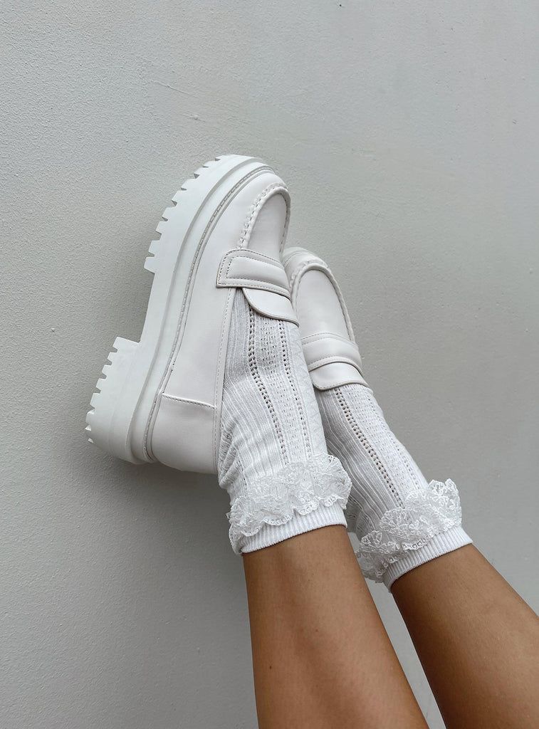 Ackie Socks White | Princess Polly US