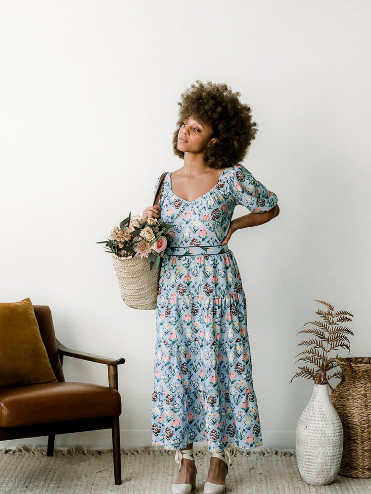 Orli Botanical Midi Dress | Confête