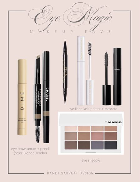 Makeup eye favorites 
Eyebrow Boost Serum
Eyebrow Pencil - color Blonde Tundre 
Eye Liner 
Eye Lash Primer 
Mascara
Eye Shadow Palette 

#LTKbeauty #LTKfindsunder50 #LTKstyletip