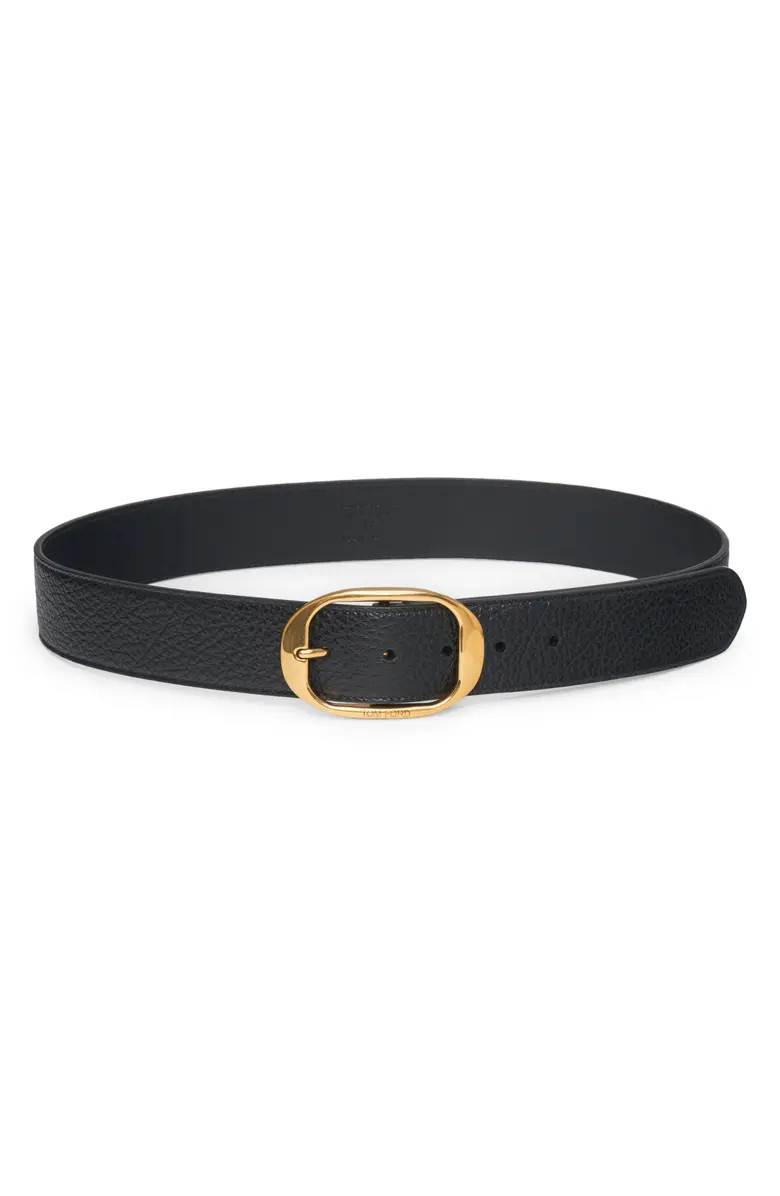 TOM FORD Buffalo Grain Calfskin Leather Belt | Nordstrom | Nordstrom