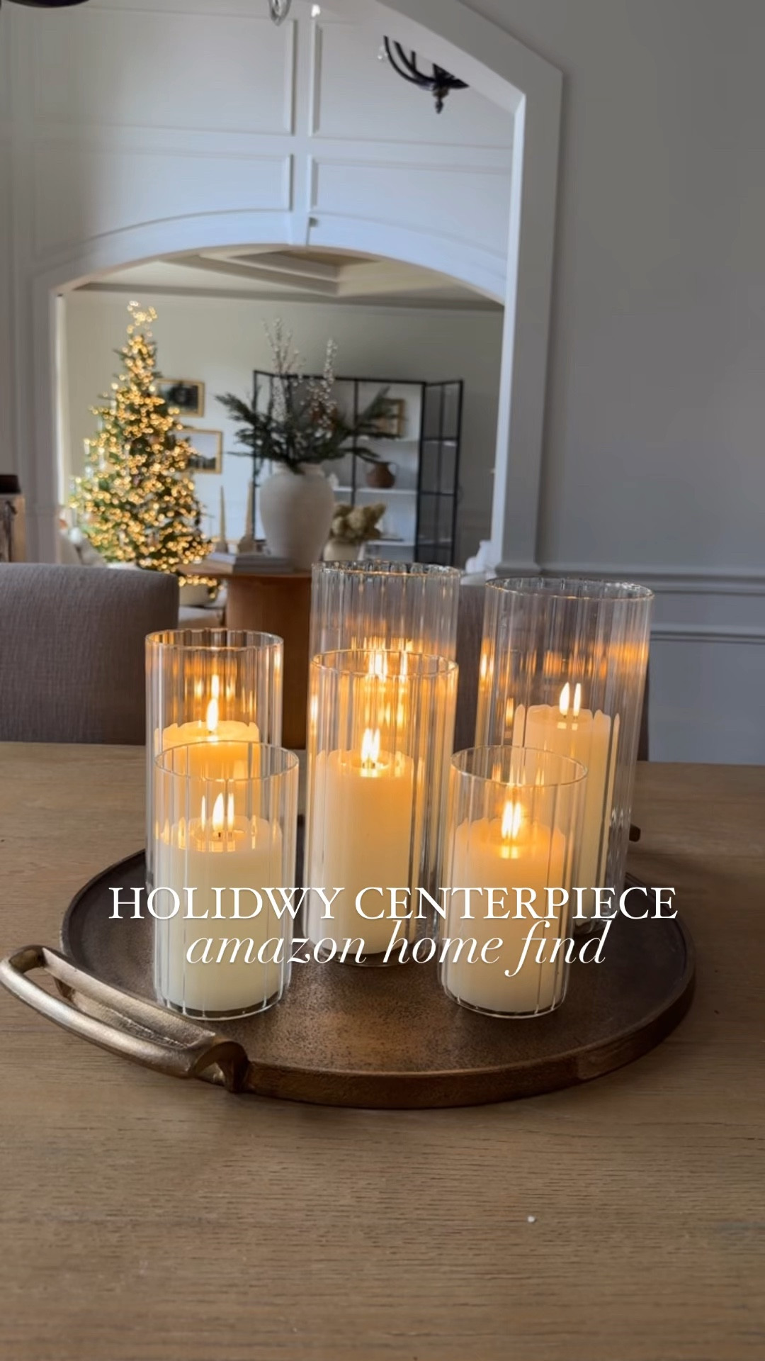 Holiday centerpiece idea from Amazon @amazon @amazonhome #amazonfinds #amazonhome #amazon #christmas 

#LTKVideo #LTKHoliday #LTKHome