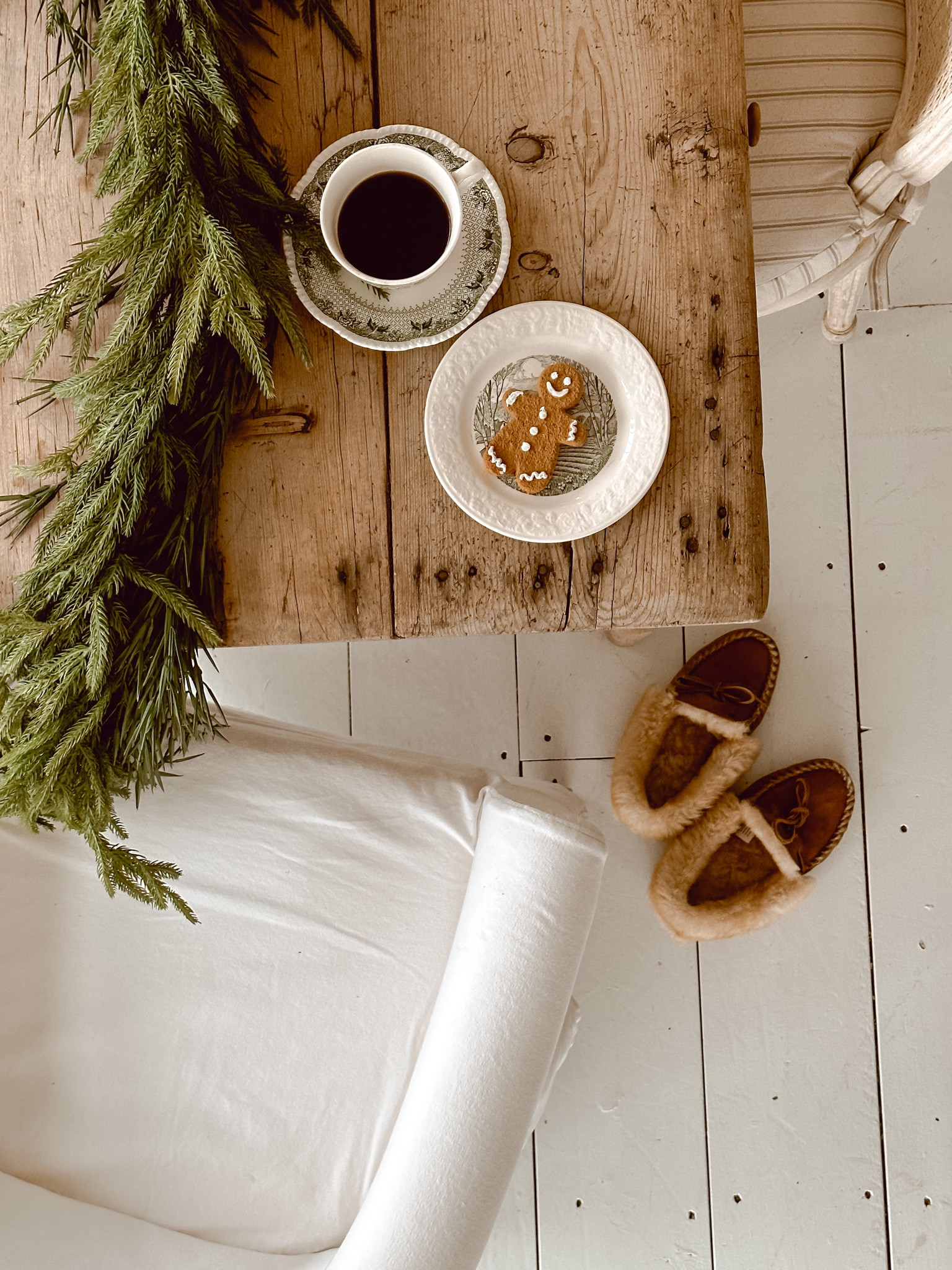 Cozy moment 🤍 Just wish that cookie was real… looks cute though!! 

#LTKHoliday #LTKSeasonal #LTKhome